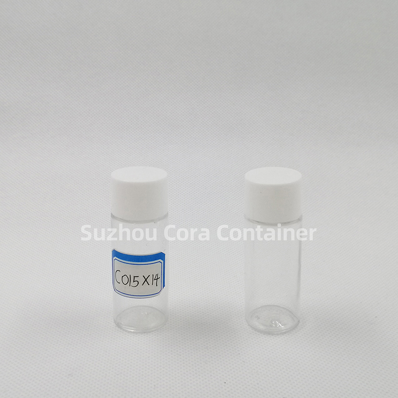 15 ml taille du cou 14 mm PET bouteille de maquillage en plastique avec couvercle rotatif